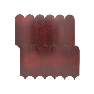 Arch Burgundy Peel & Stick Splashback | 28.8×29.8 cm | Self-Adhesive Mosaic Tile