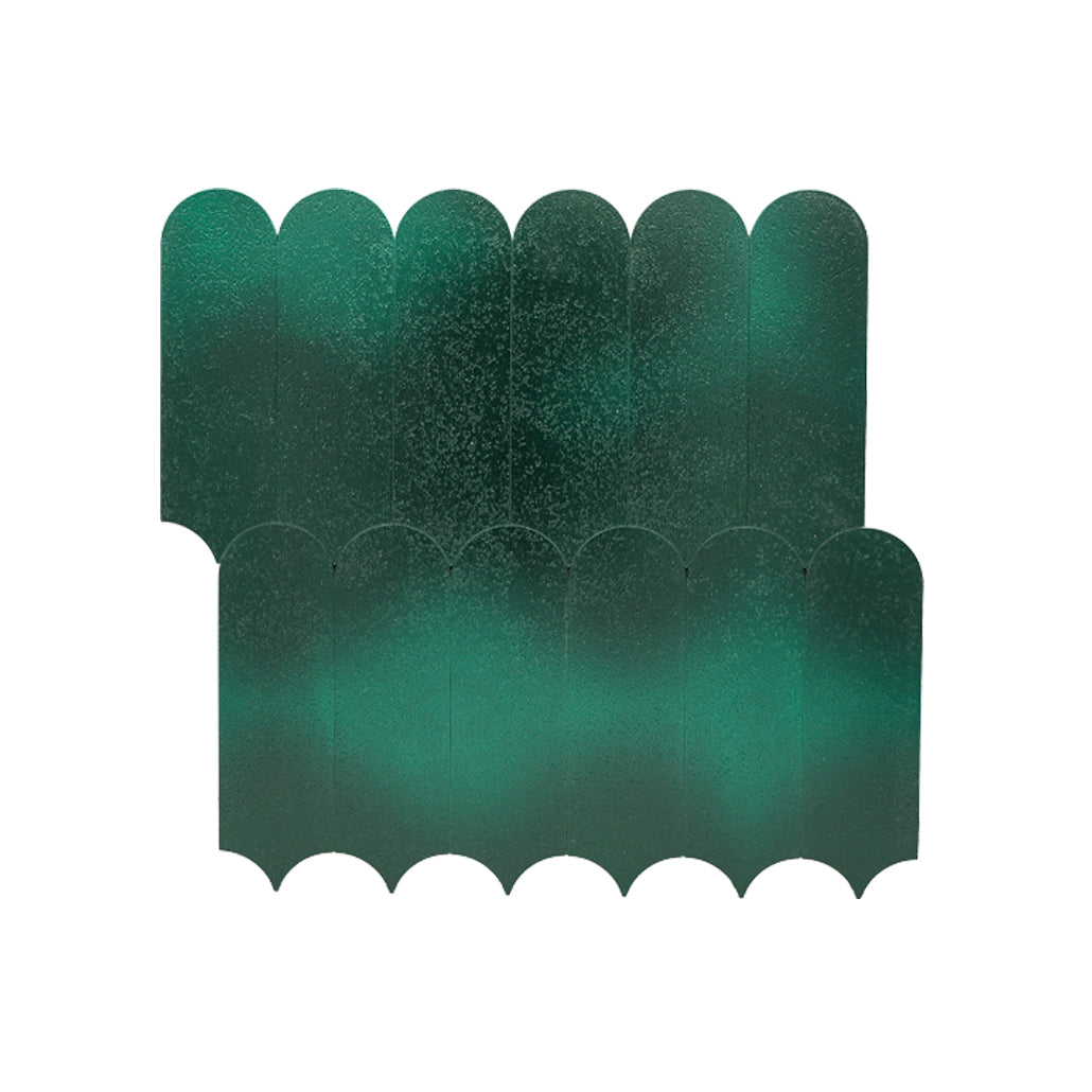 Arch Dark Green Peel & Stick Splashback | 28.8×29.8 cm | Self-Adhesive Mosaic Tile