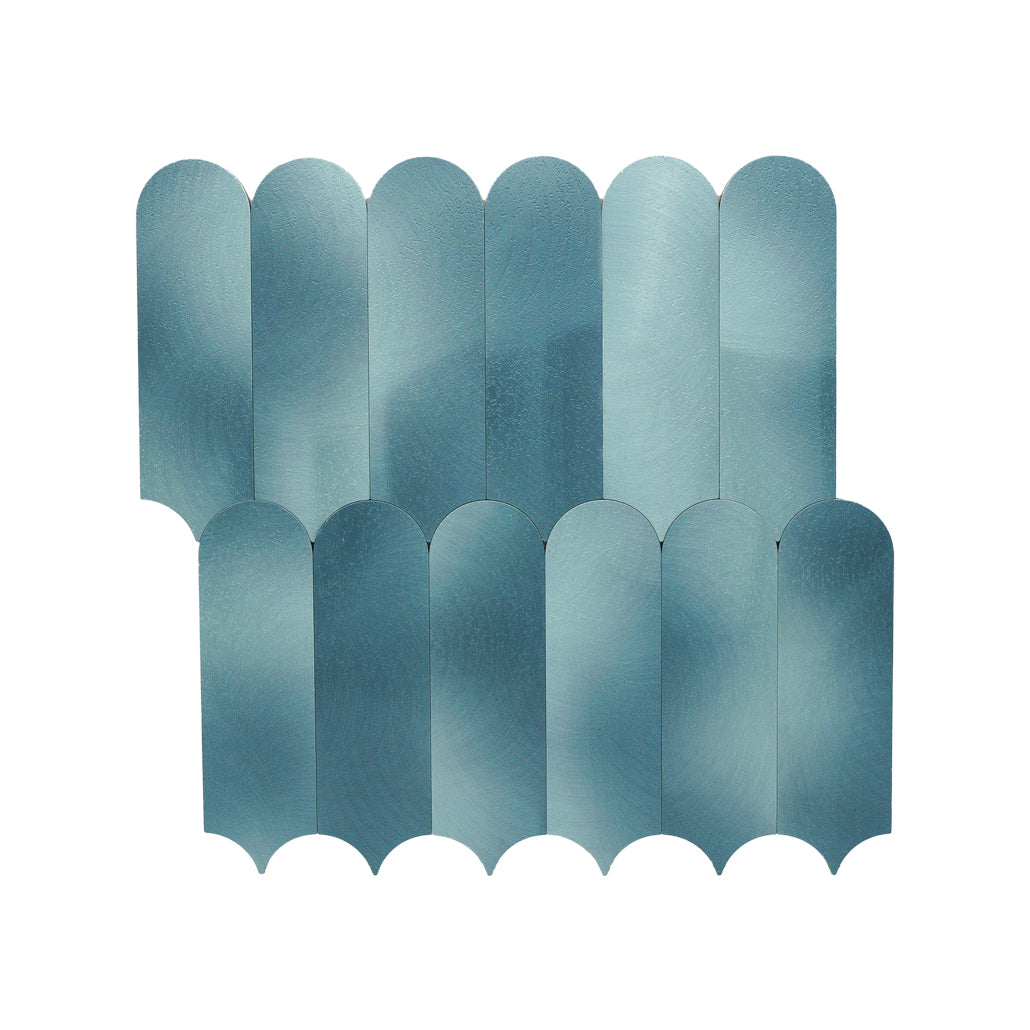 Arch Blue Peel & Stick Splashback | 28.8×29.8 cm | Self-Adhesive Mosaic Tile
