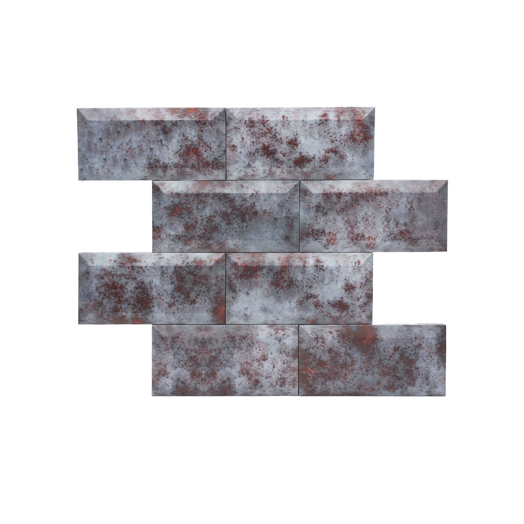 Subway 3D Gray Peel & Stick Splashback | 30.5×30.5 cm | Self-Adhesive Mosaic Tile