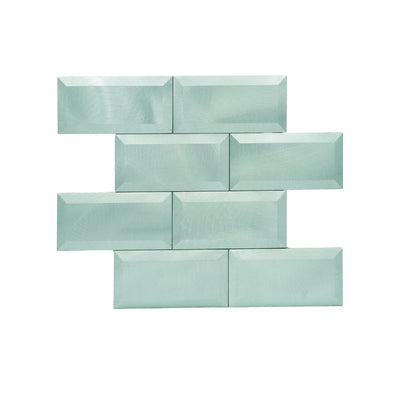 Subway 3D Pastel Green Peel & Stick Splashback | 30.5×30.5 cm | Self-Adhesive Mosaic Tile