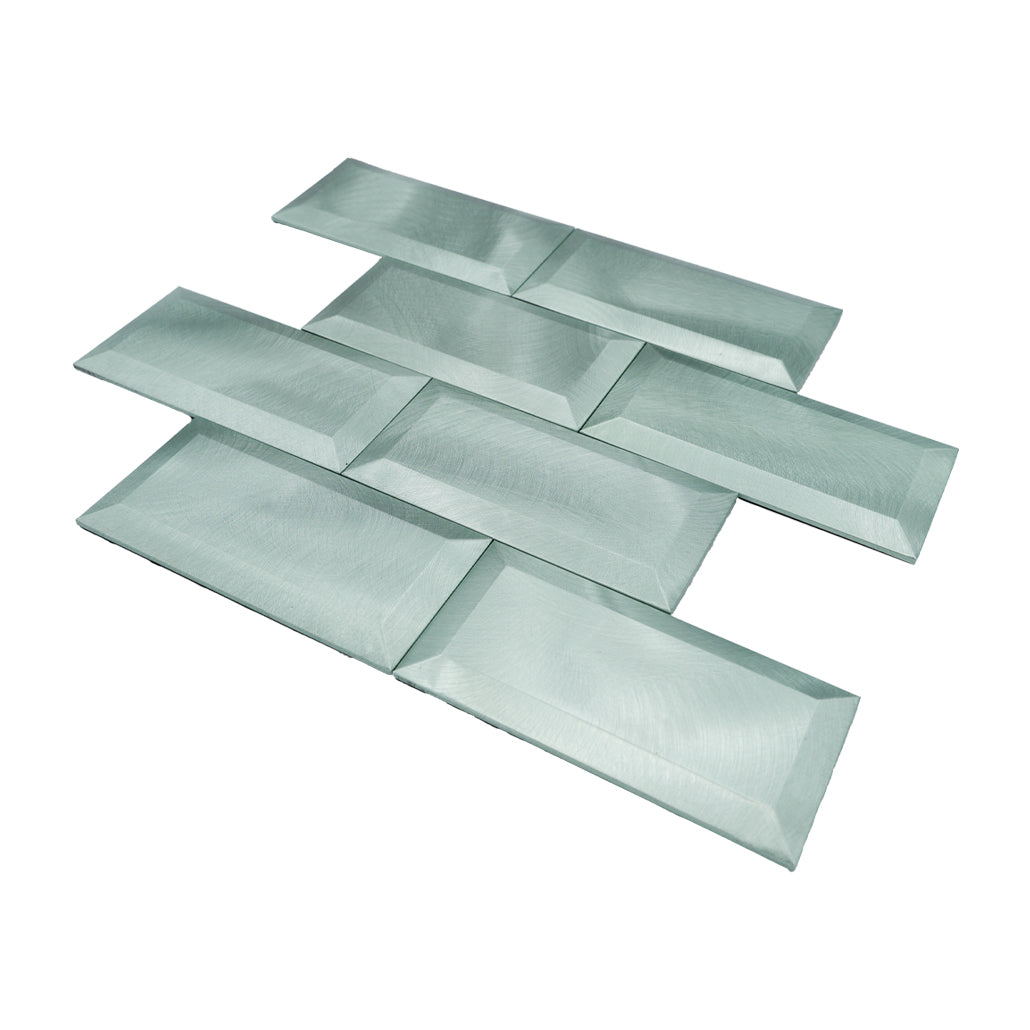 Subway 3D Pastel Green Peel & Stick Splashback | 30.5×30.5 cm | Self-Adhesive Mosaic Tile