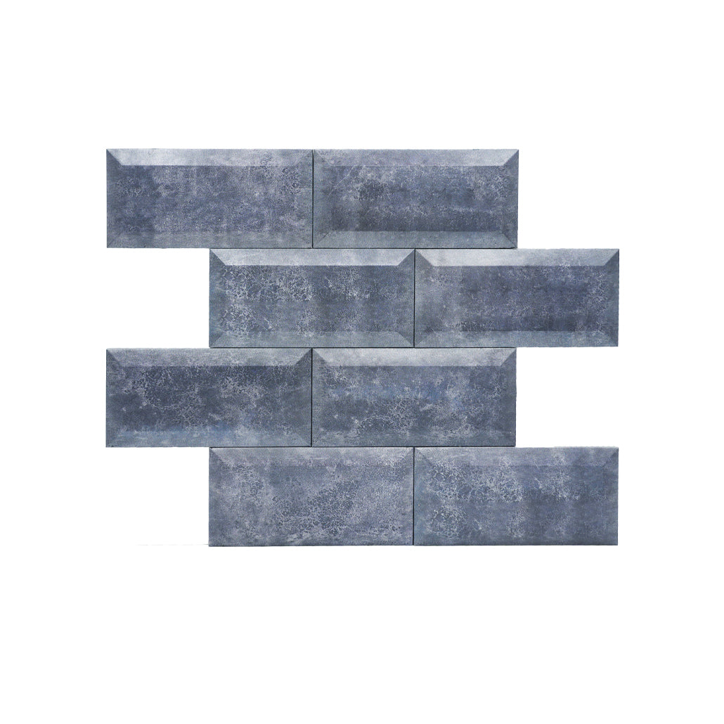 Subway 3D Blue-Gray Peel & Stick Splashback | 30.5×30.5 cm | Self-Adhesive Mosaic Tile