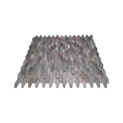 Picket 3D Gray Peel & Stick Splashback | 31×30 cm | Self-Adhesive Mosaic Tile