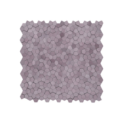 Pentagon 3D Pink Peel & Stick Splashback | 28.2×28.2 cm | Self-Adhesive Mosaic Tile