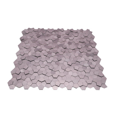 Pentagon 3D Pink Peel & Stick Splashback | 28.2×28.2 cm | Self-Adhesive Mosaic Tile