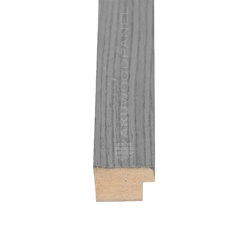 Grey Walnut 300 cm End Piece Wooden Wall Panel Finishing Strip Aku Woodpanel UK