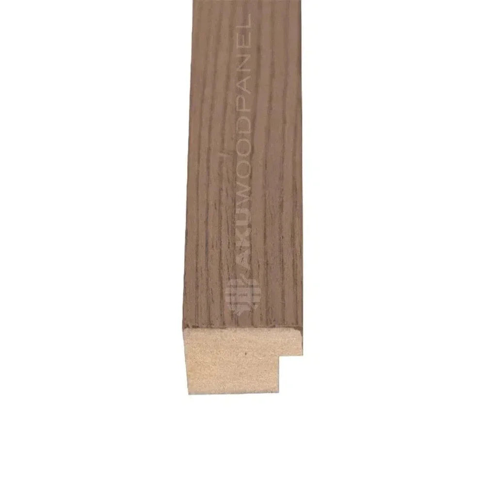 Smoked Oak 300 cm End Piece Wooden Wall Panel Finishing Strip Aku Woodpanel UK