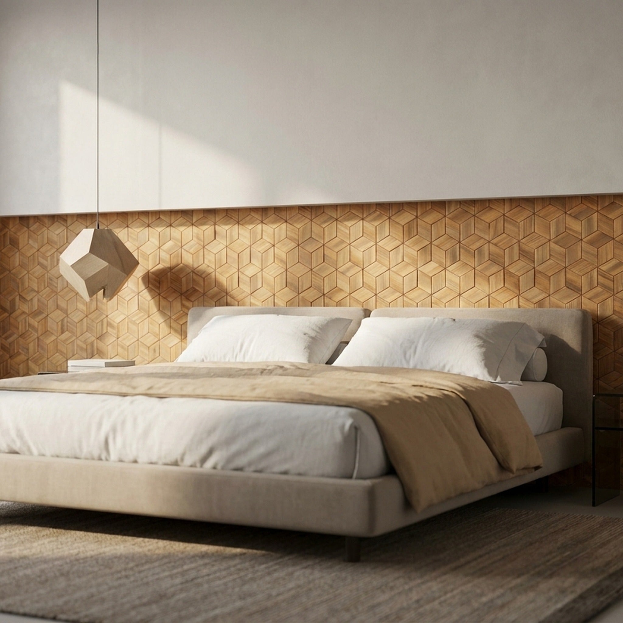 Fresh Pine 3D Wood Wall Panel | 30×35 cm | Real Wood