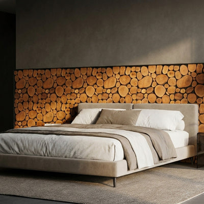 Lychee 3D Wood Wall Panel | 30×30 cm | Real Wood