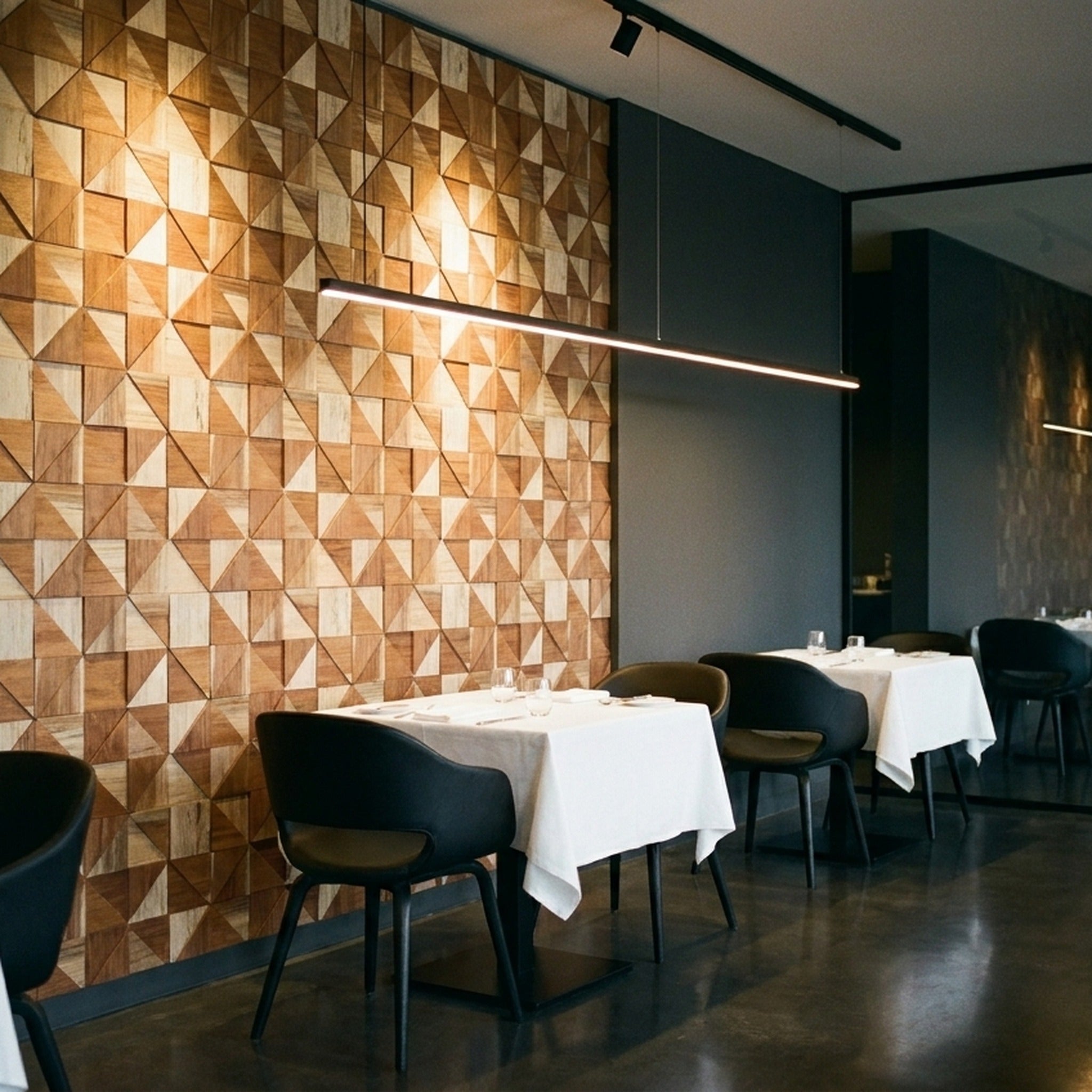 Merbau 3D Wood Wall Panel | 30×30 cm | Real Wood