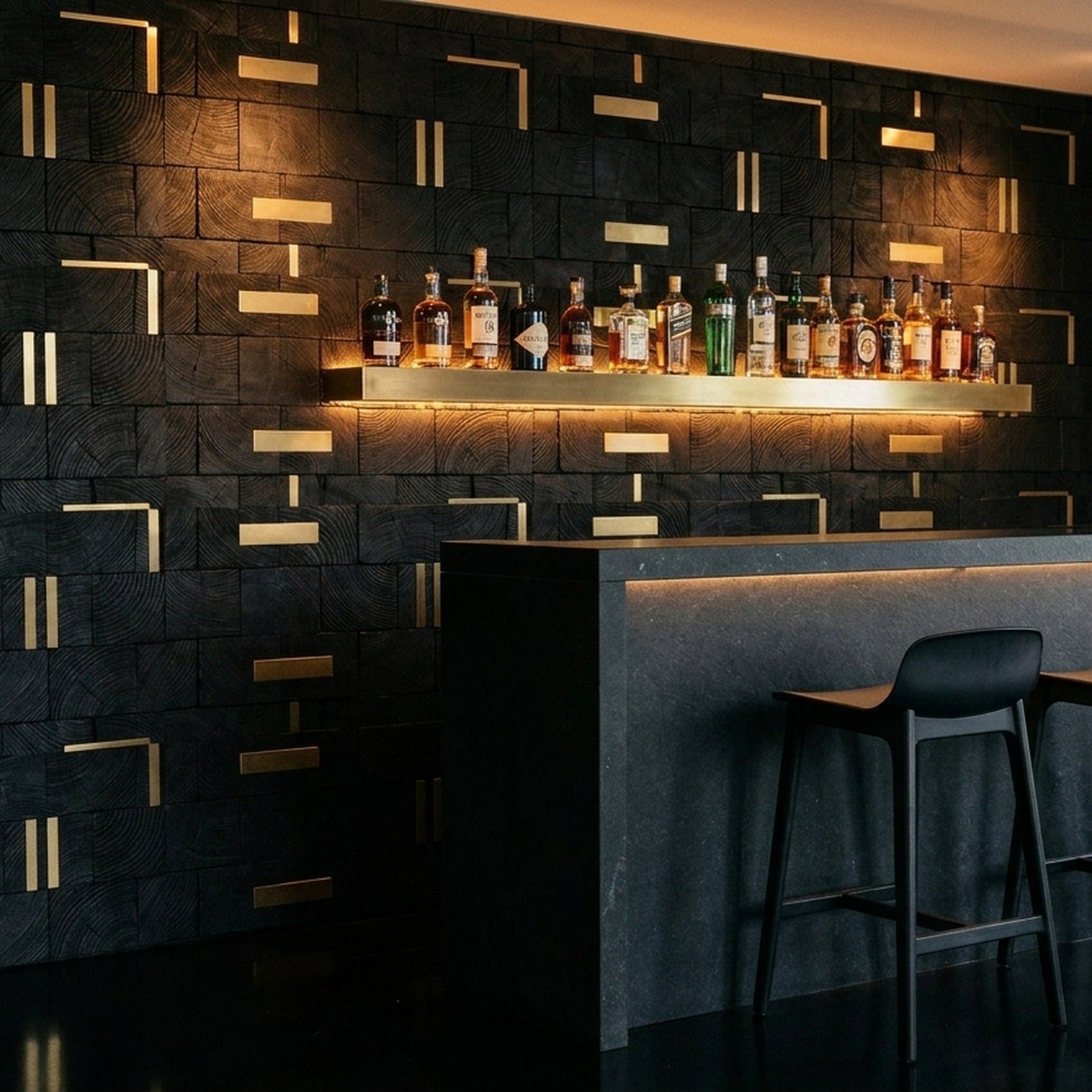 Industrial Pine 3D Wood Wall Panel | 30×60 cm | Real Wood