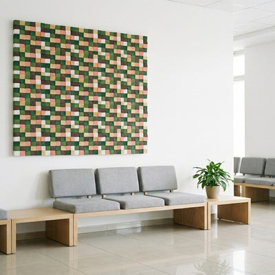 Rich Pine 3D Wood Wall Panel | 30×30 cm | Real Wood