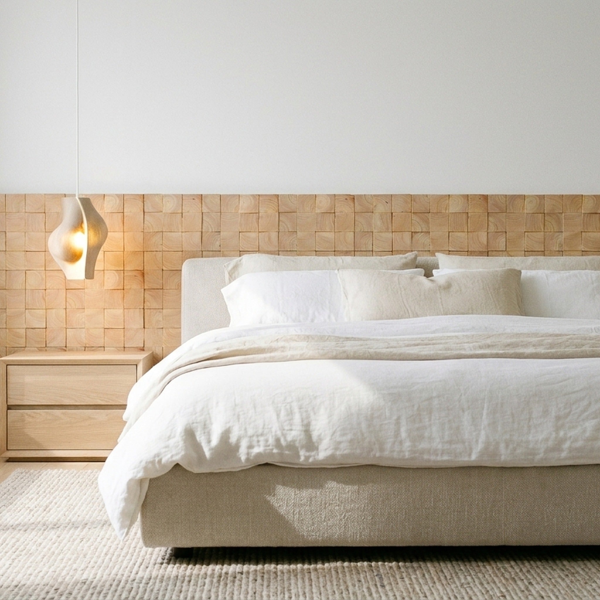 Rubber 3D Wood Wall Panel | 30×30 cm | Real Wood