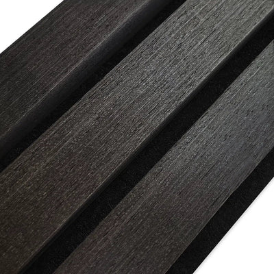 Sample Black Oak Acoustic Wooden Wall Panel Aku Woodpanel UK