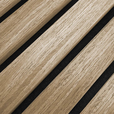 Sample Natural Oak Acoustic Wooden Wall Panel Aku Woodpanel UK