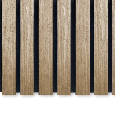 Sample Natural Oak Acoustic Wooden Wall Panel Aku Woodpanel UK