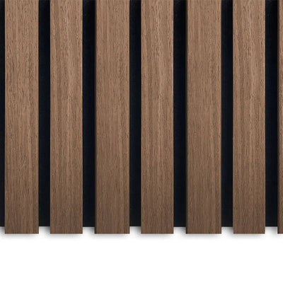 Sample Smoked Oak Acoustic Wooden Wall Panel Aku Woodpanel UK