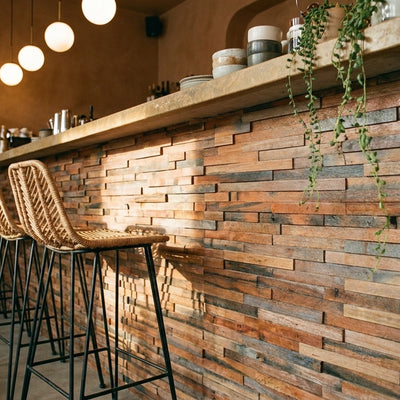 Wide Shipwood 3D Wood Wall Panel | 30×60 cm | Real Wood