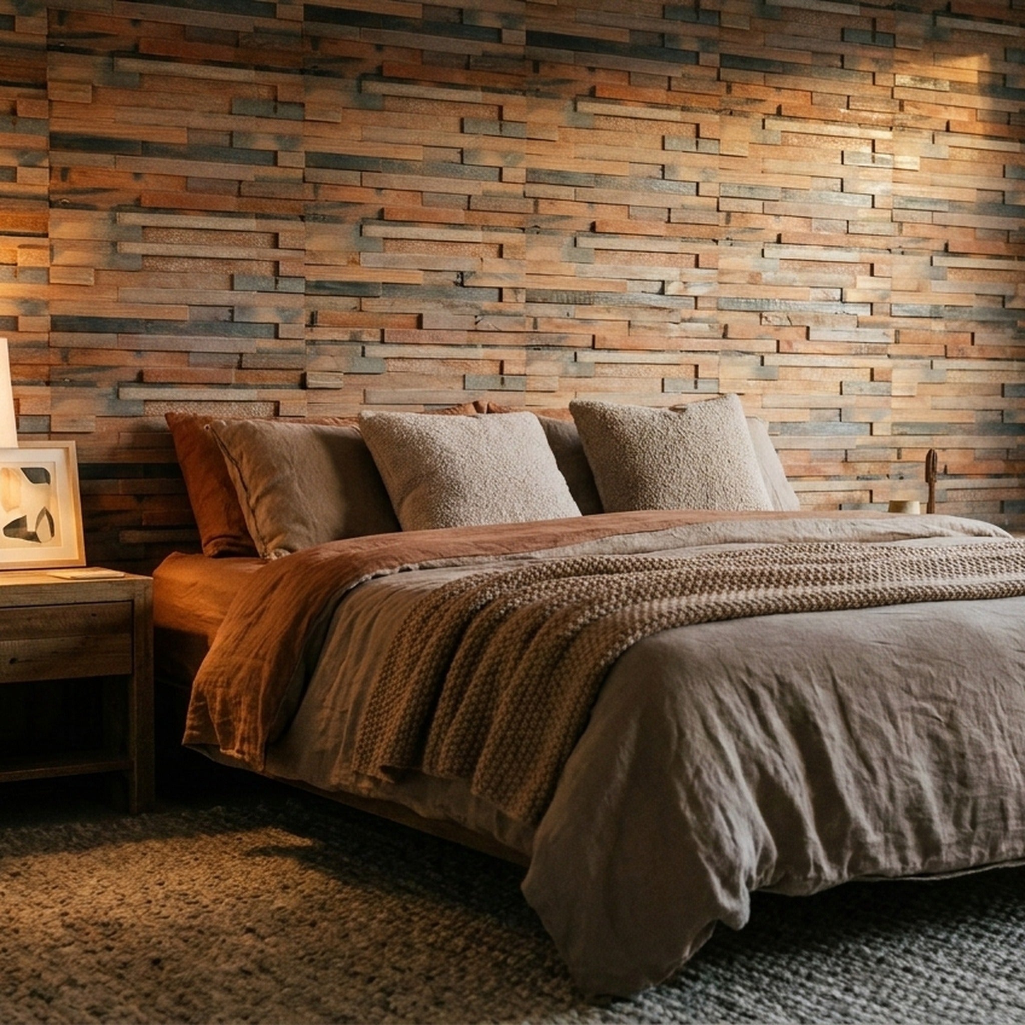 Wide Shipwood 3D Wood Wall Panel | 30×60 cm | Real Wood