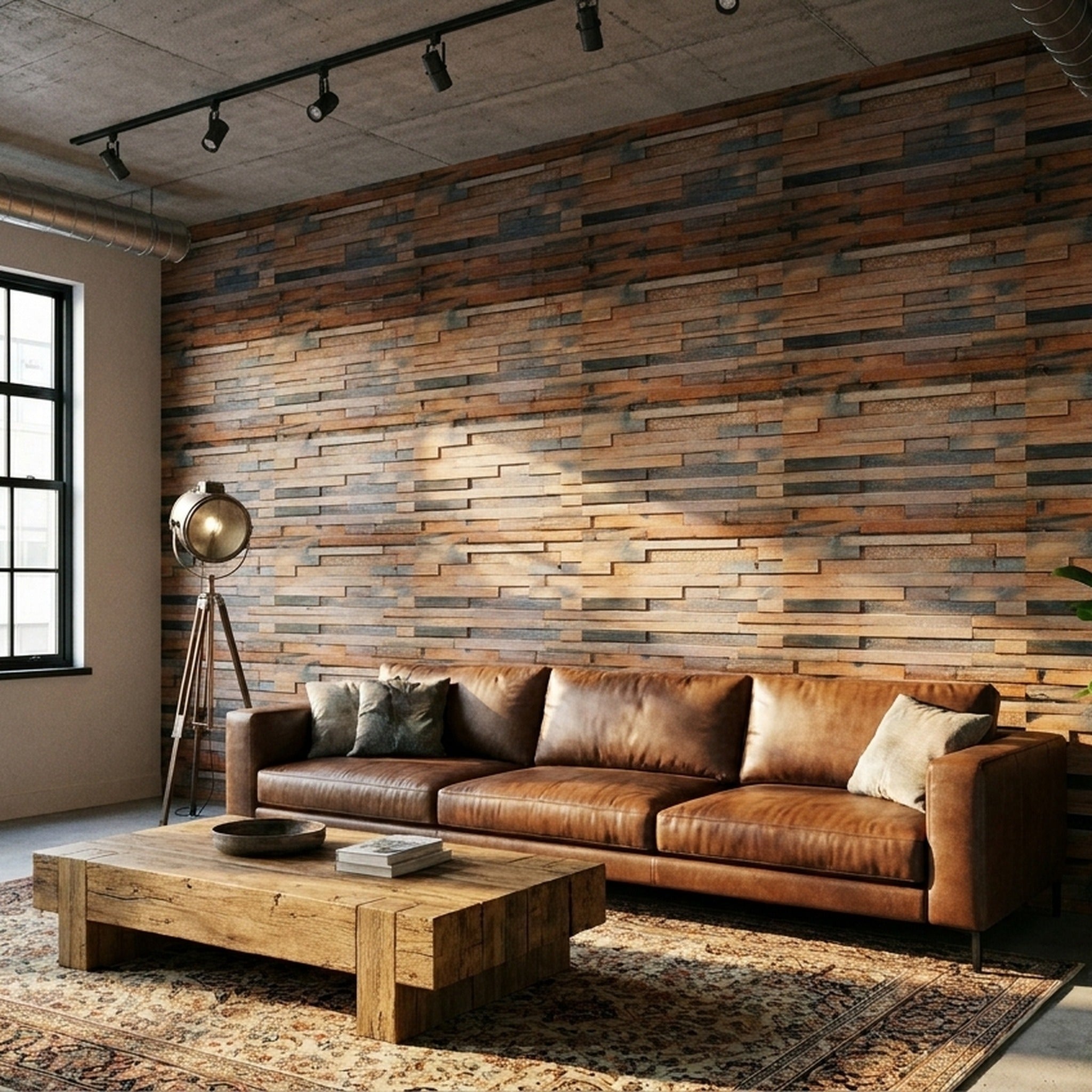 Wide Shipwood 3D Wood Wall Panel | 30×60 cm | Real Wood