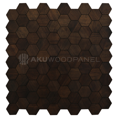 Snowdrop Rose Black 3D Decorative Wall Panel 60x60cm Handcrafted Aku Woodpanel UK