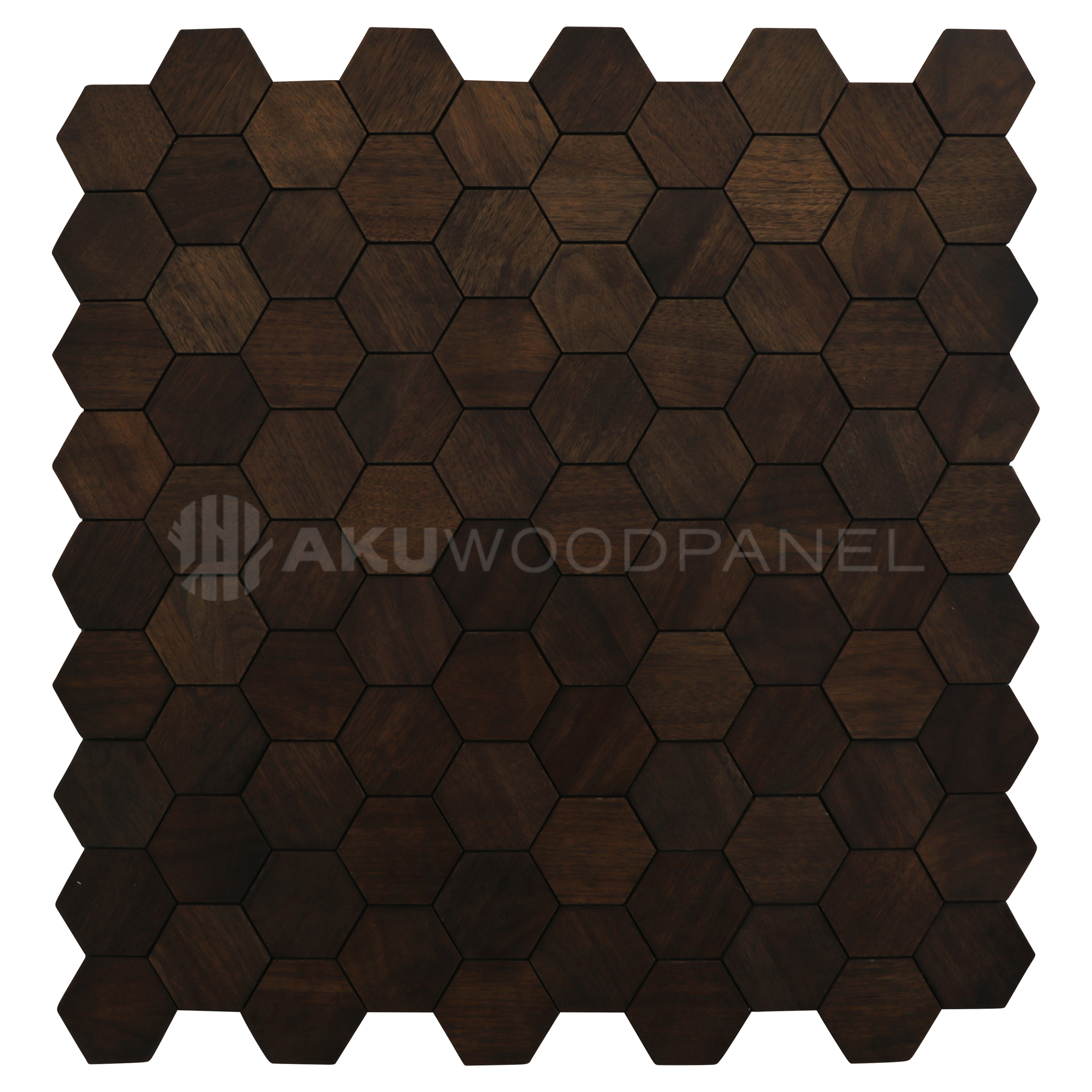 Sample - Decorative Wall Panel | Snowdrop - Rose Black | American walnut | Handcrafted | 3D panel