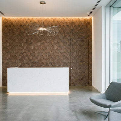 Tropical Walnut 3D Wood Wall Panel | 26×30 cm | Real Wood