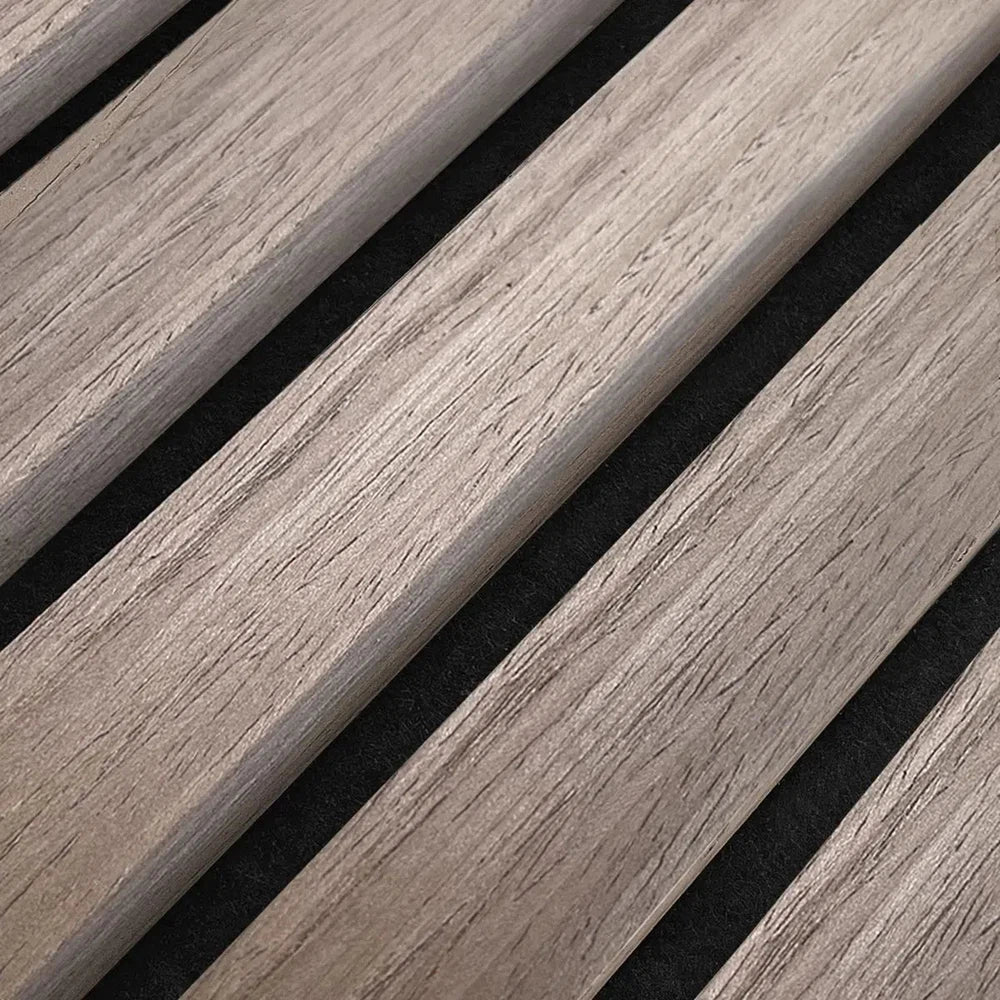 Walnut 300 cm Acoustic Wooden Wall Panel 3-Sided Wood Veneer Aku Woodpanel UK