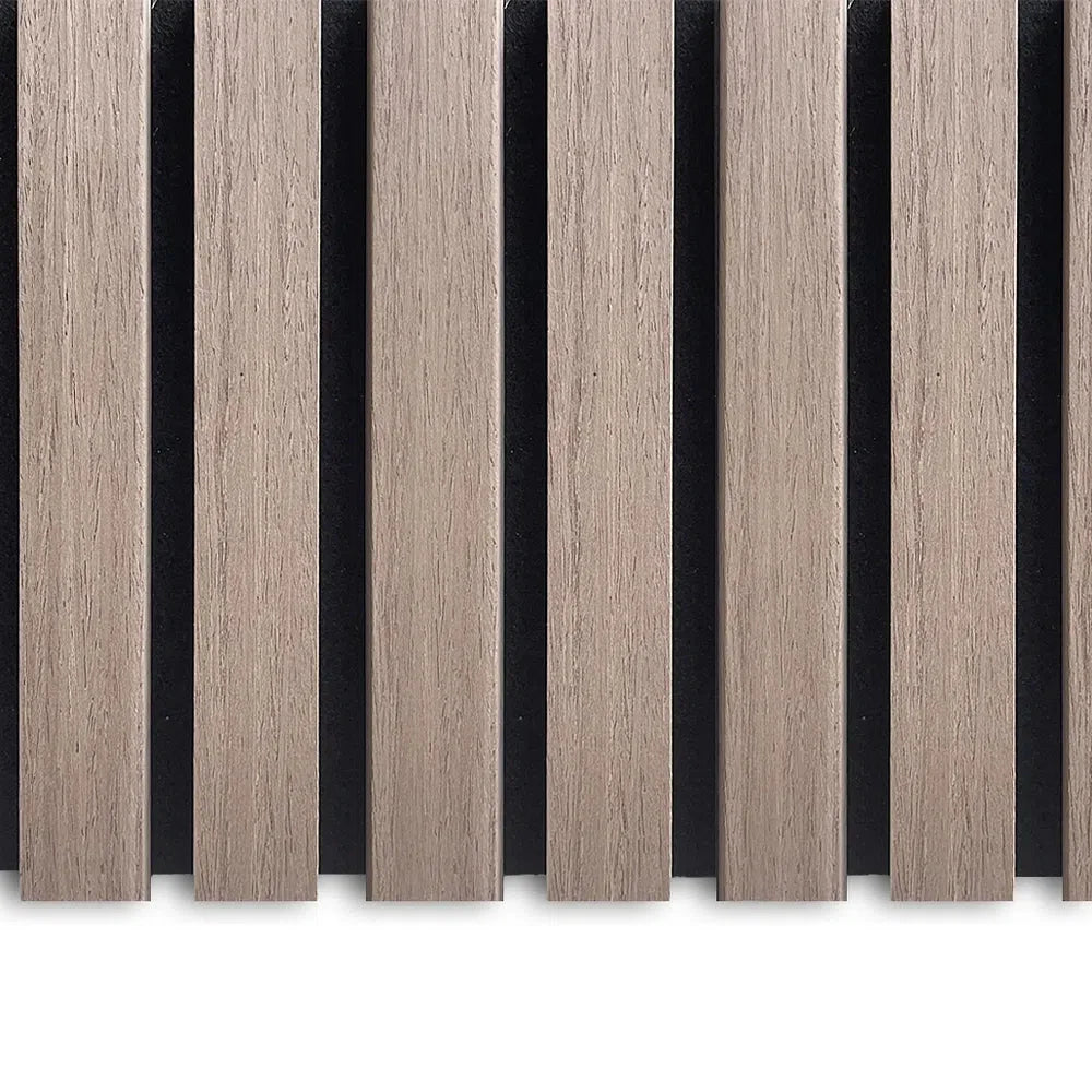 Walnut 300 cm Acoustic Wooden Wall Panel 3-Sided Wood Veneer Aku Woodpanel UK