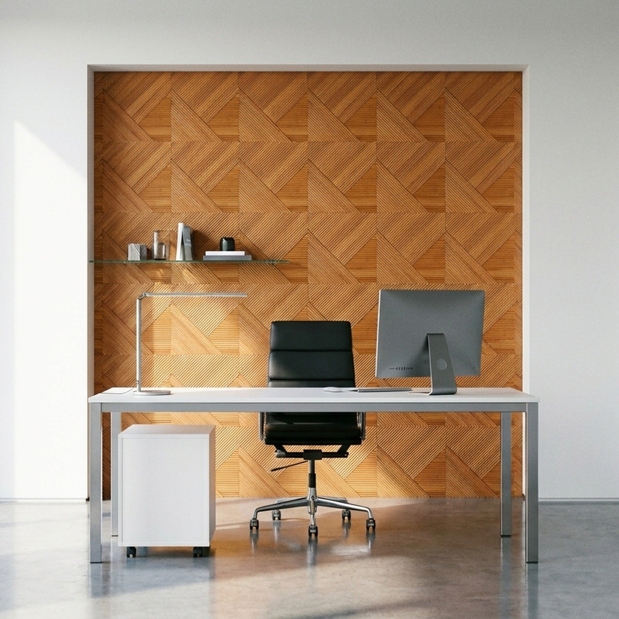 Xilan 3D Wood Wall Panel | 40×40 cm | Real Wood