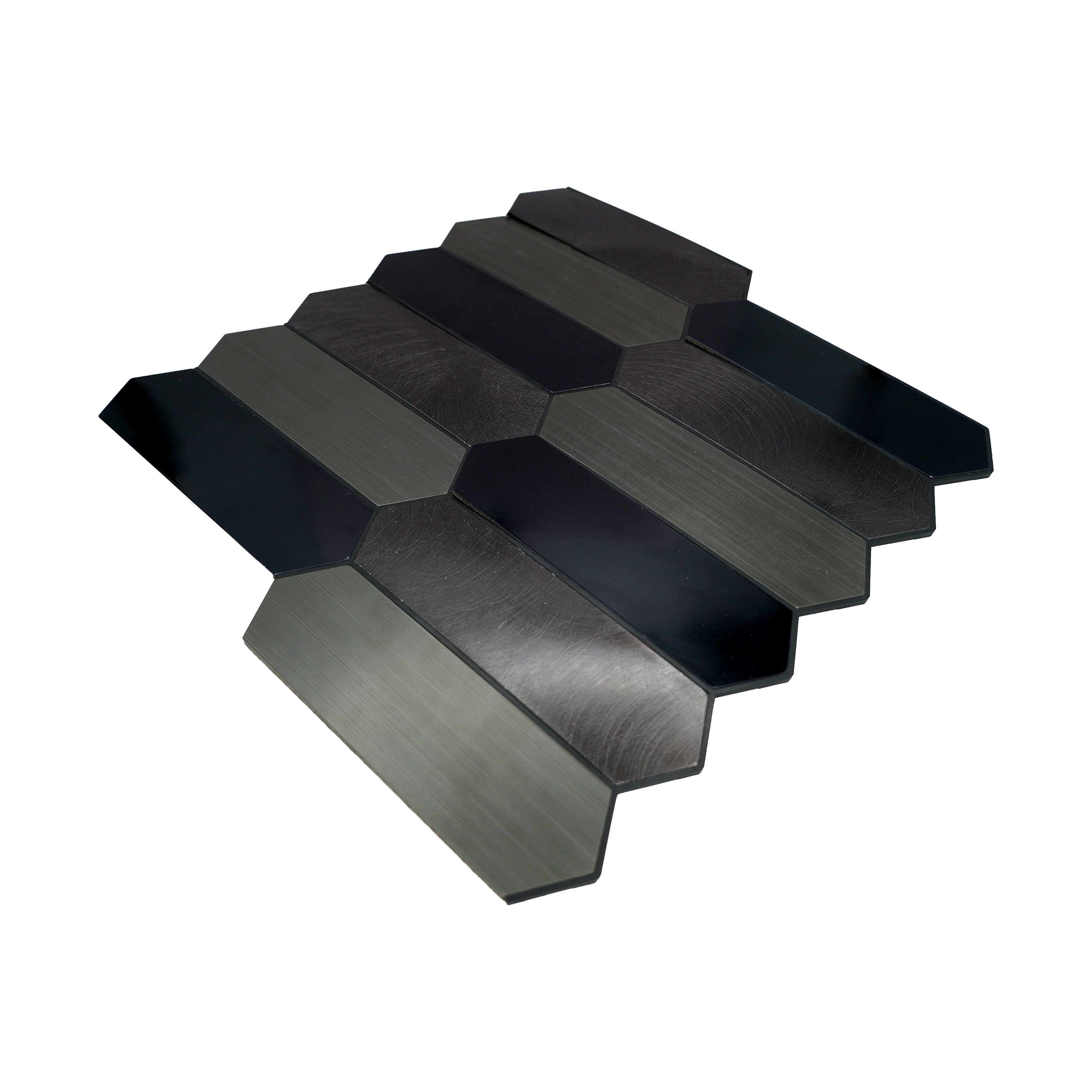 Picket Blue Peel & Stick Splashback | 28.2×27.3 cm | Self-Adhesive Mosaic Tile