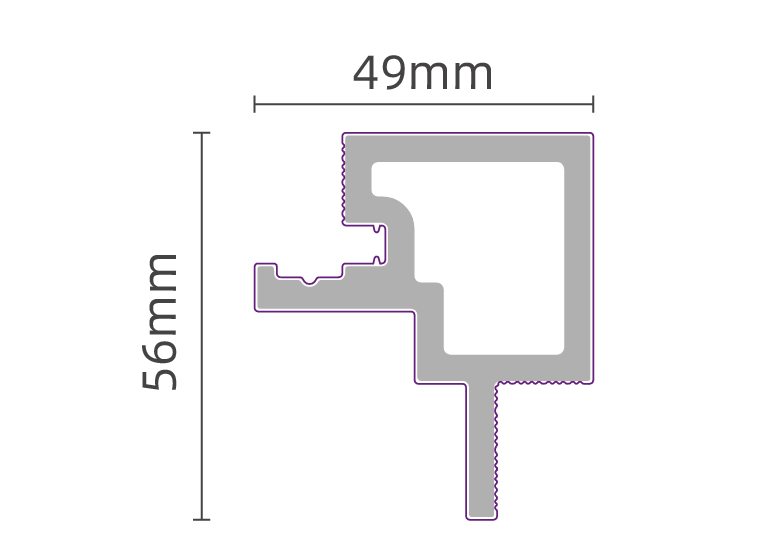 Outdoor Panel Stone Grey Corner Trim 290CM | Exterior | Garden | 3D Wood Grain