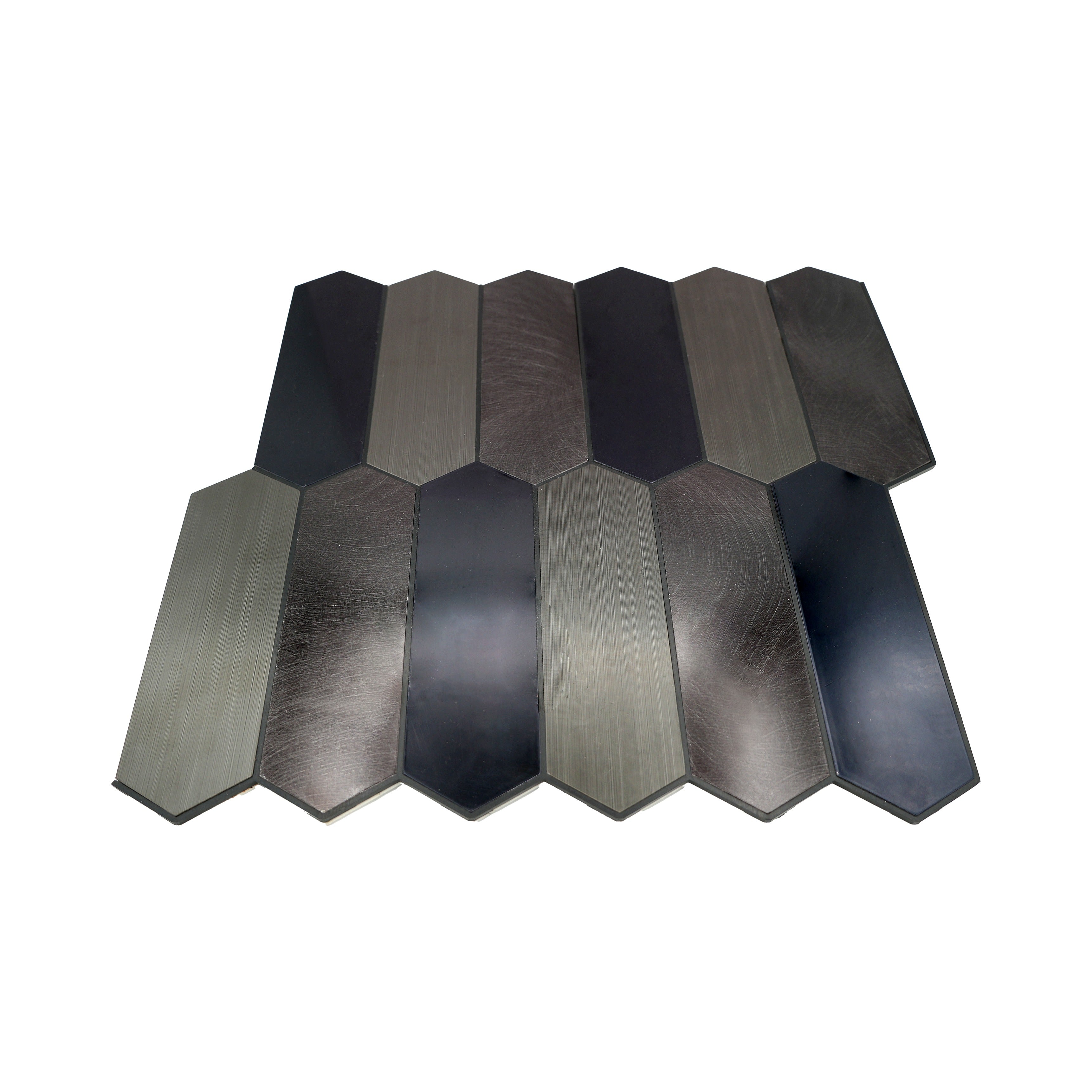 Picket Blue Peel & Stick Splashback | 28.2×27.3 cm | Self-Adhesive Mosaic Tile