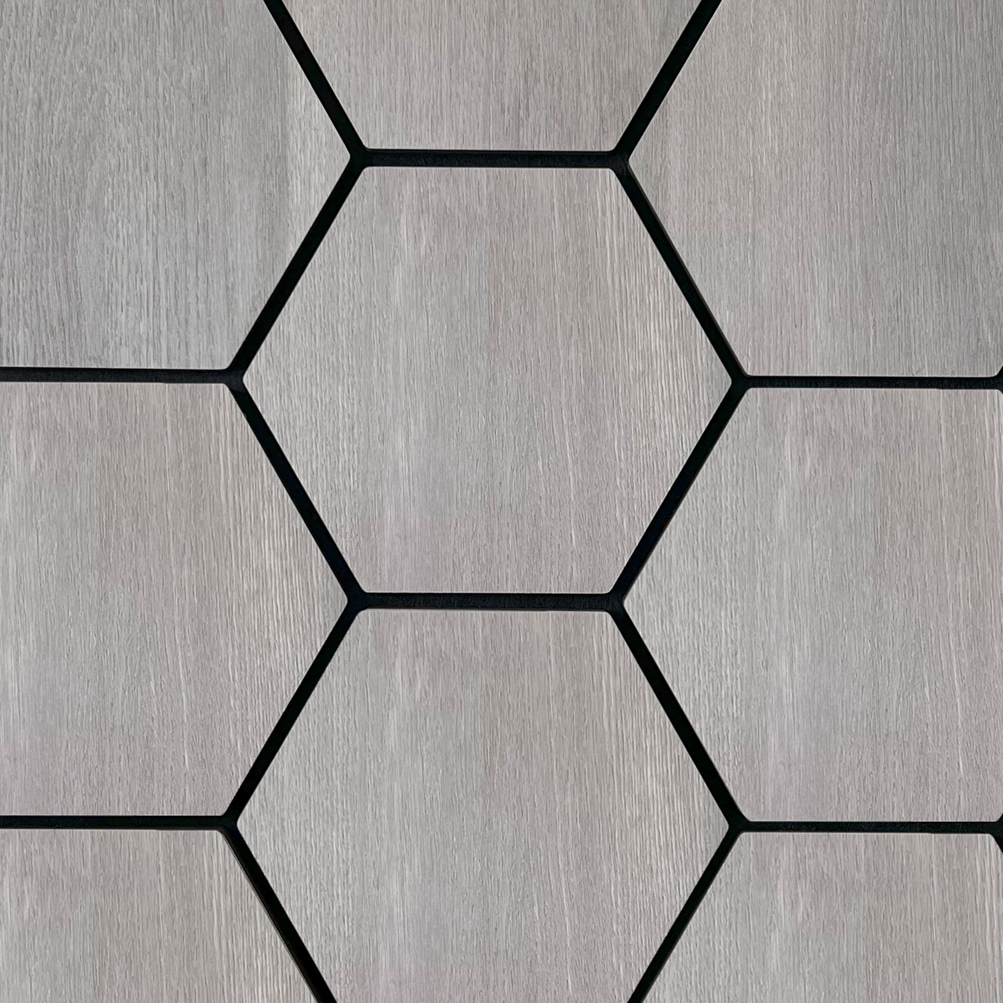 Hexagon Panel Grey Walnut 81 cm | Acoustic | Wall Decor