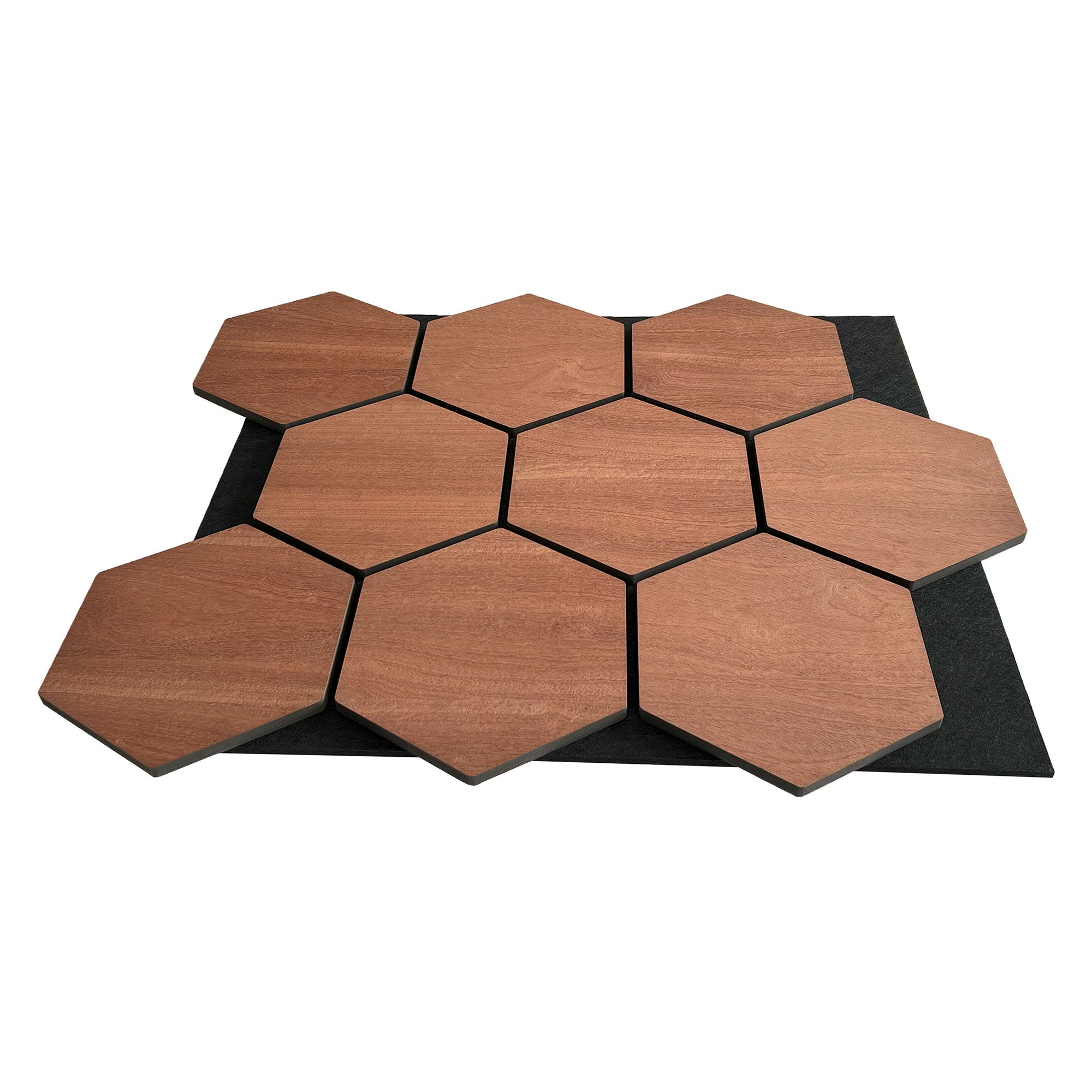 Hexagon Panel Smoked Oak 81 cm | Acoustic | Wall Decor