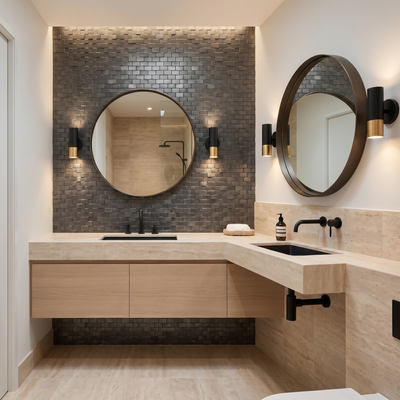 Brick 3D Anthracite Peel & Stick Splashback | 30×29.8 cm | Self-Adhesive Mosaic Tile