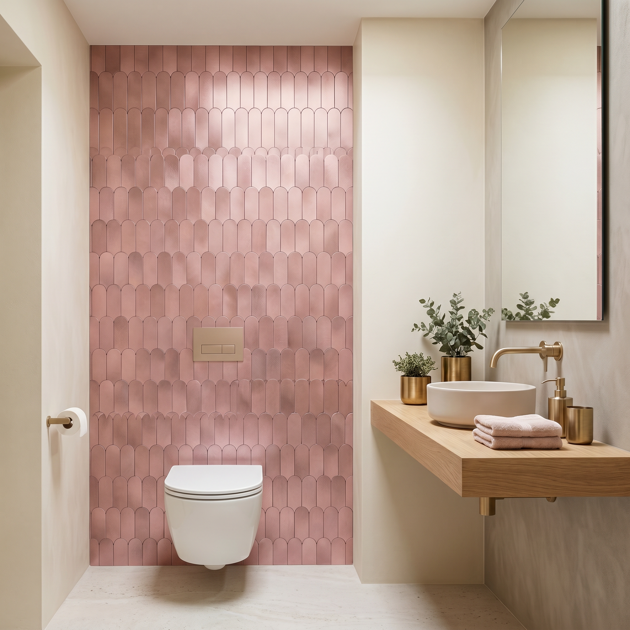 Arch Pink Peel & Stick Splashback | 28.8×29.8 cm | Self-Adhesive Mosaic Tile