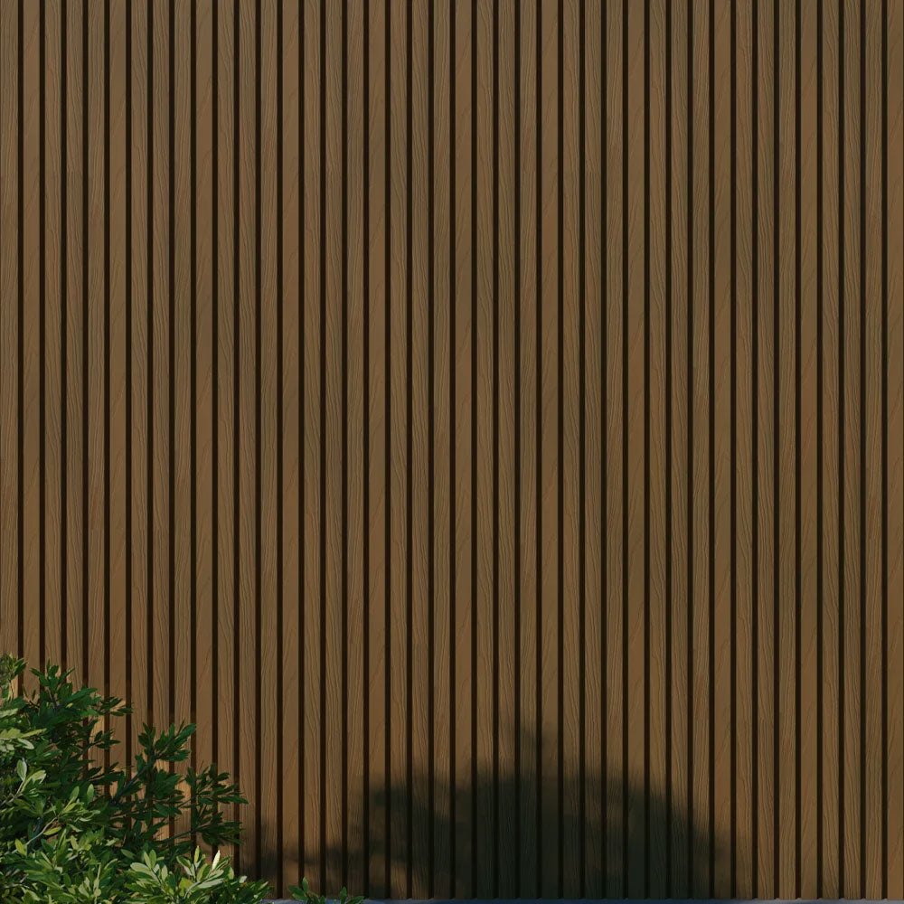 Exterior Wall Cladding Panel Oak 290CM | Garden | 3D Wood Grain