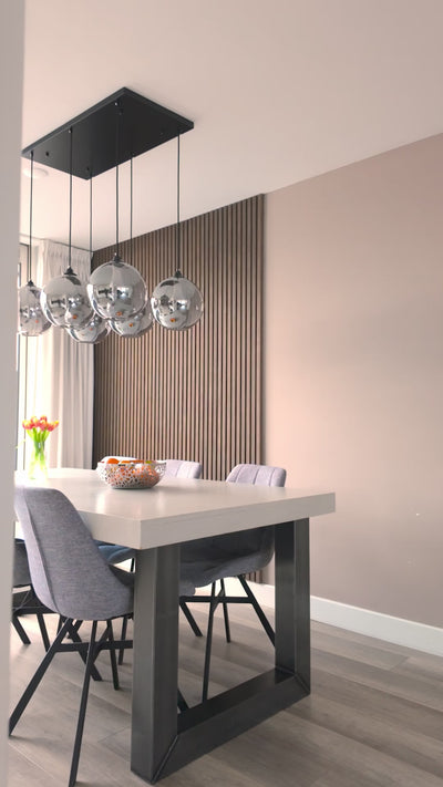 Wooden Wall Panel | Smoked Oak 240 cm | Premium 3-sided Wood Veneer