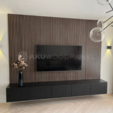 Wooden Wall Panel Walnut 240cmx60cm